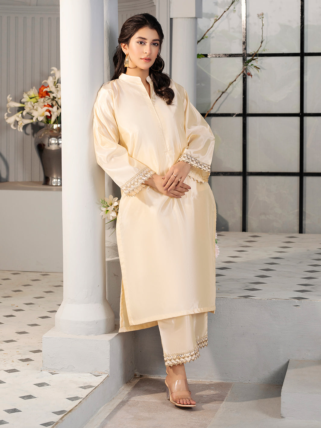 2 Piece Ready To Wear Kataan Silk Suit