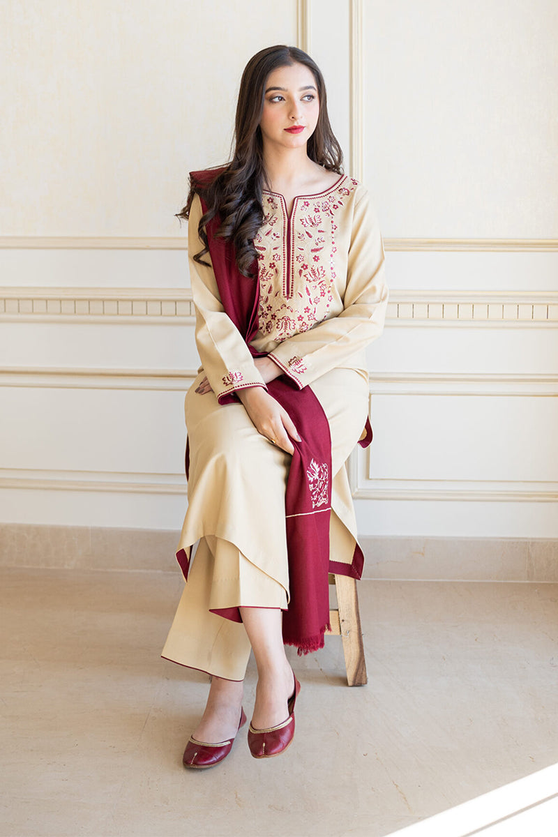 AISLING - 3PC DHANAK EMBROIDERED JA-72