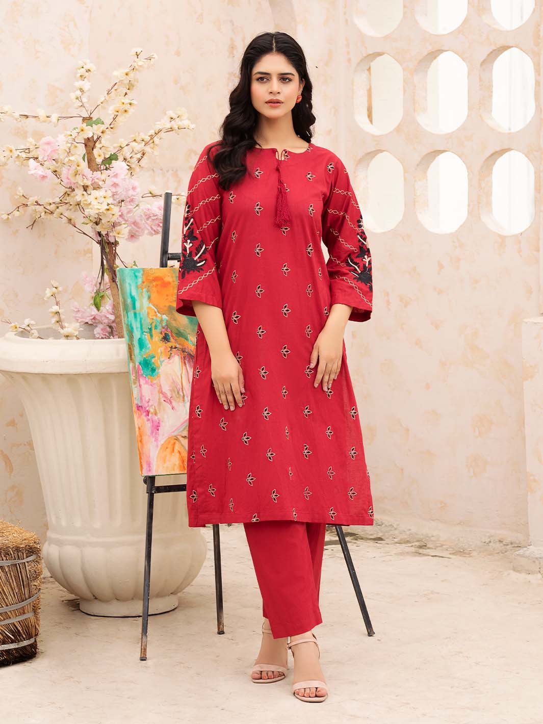 Embroidered Lawn Co-ord set