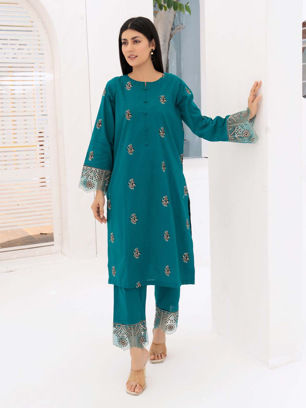 Embroidered Lawn Co-ord set