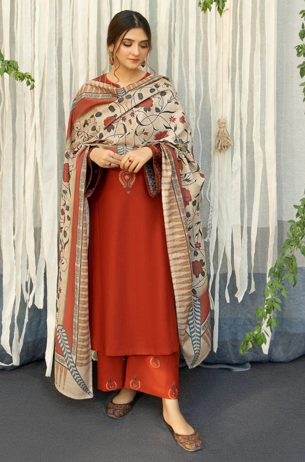 URGE - 3PC LAWN EMBROIDERED JA-22