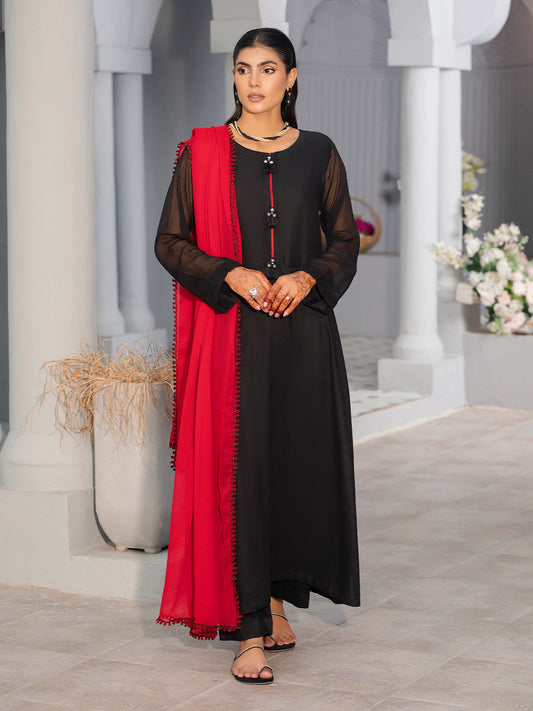 3 Piece Semi Formal Ready To Wear Suit