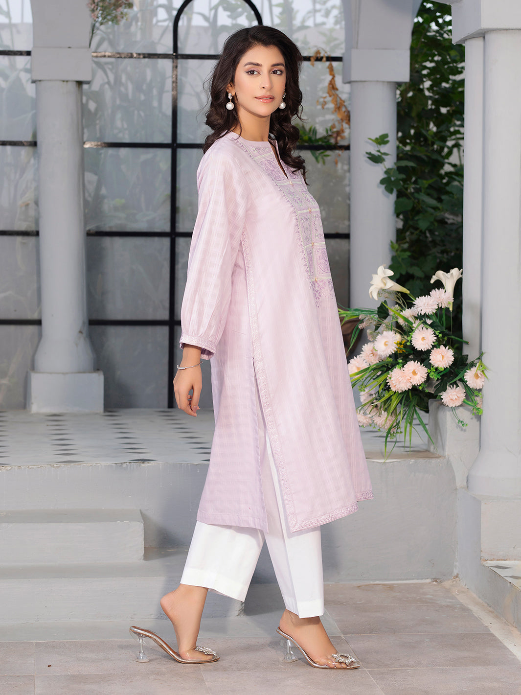 2 Piece Ready To Wear Embroidered Cotton Suit