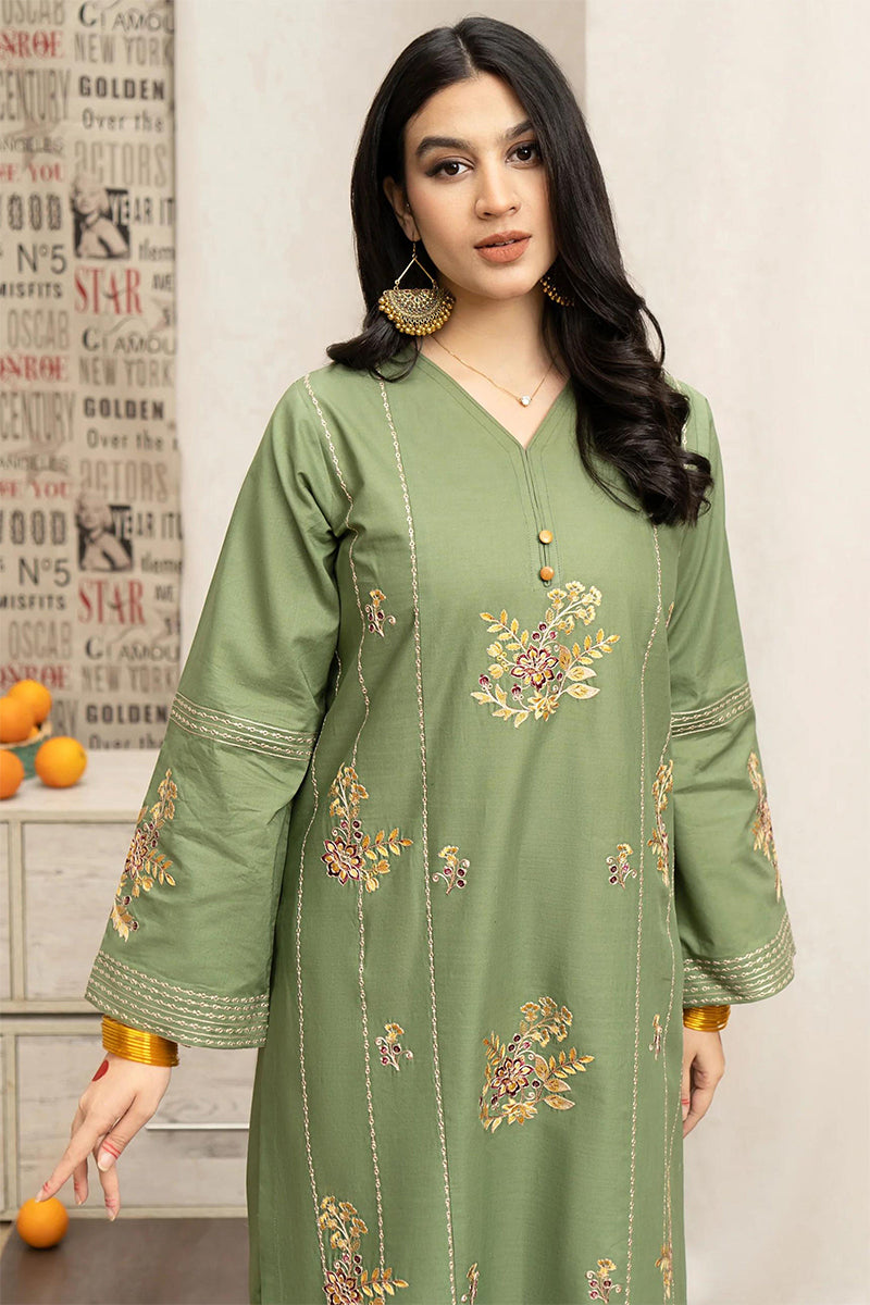 URGE - 3PC DHANAK EMBROIDERED JA-114