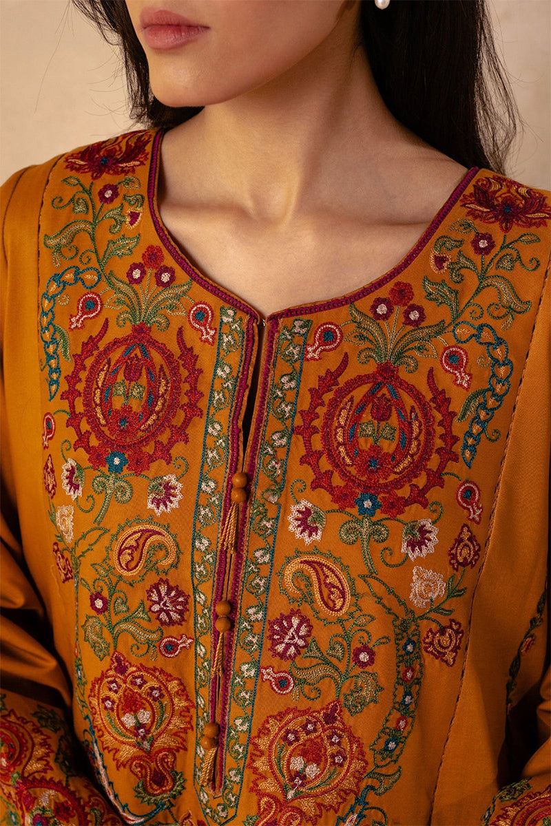 ZARA SHAHJAHAN - 3PC DHANAK EMBROIDERED JA-78M