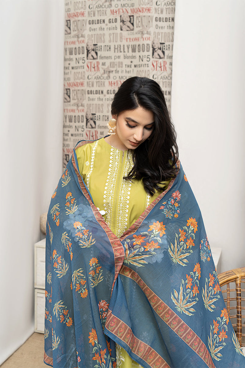 URGE - 3PC DHANAK EMBROIDERED JA-110