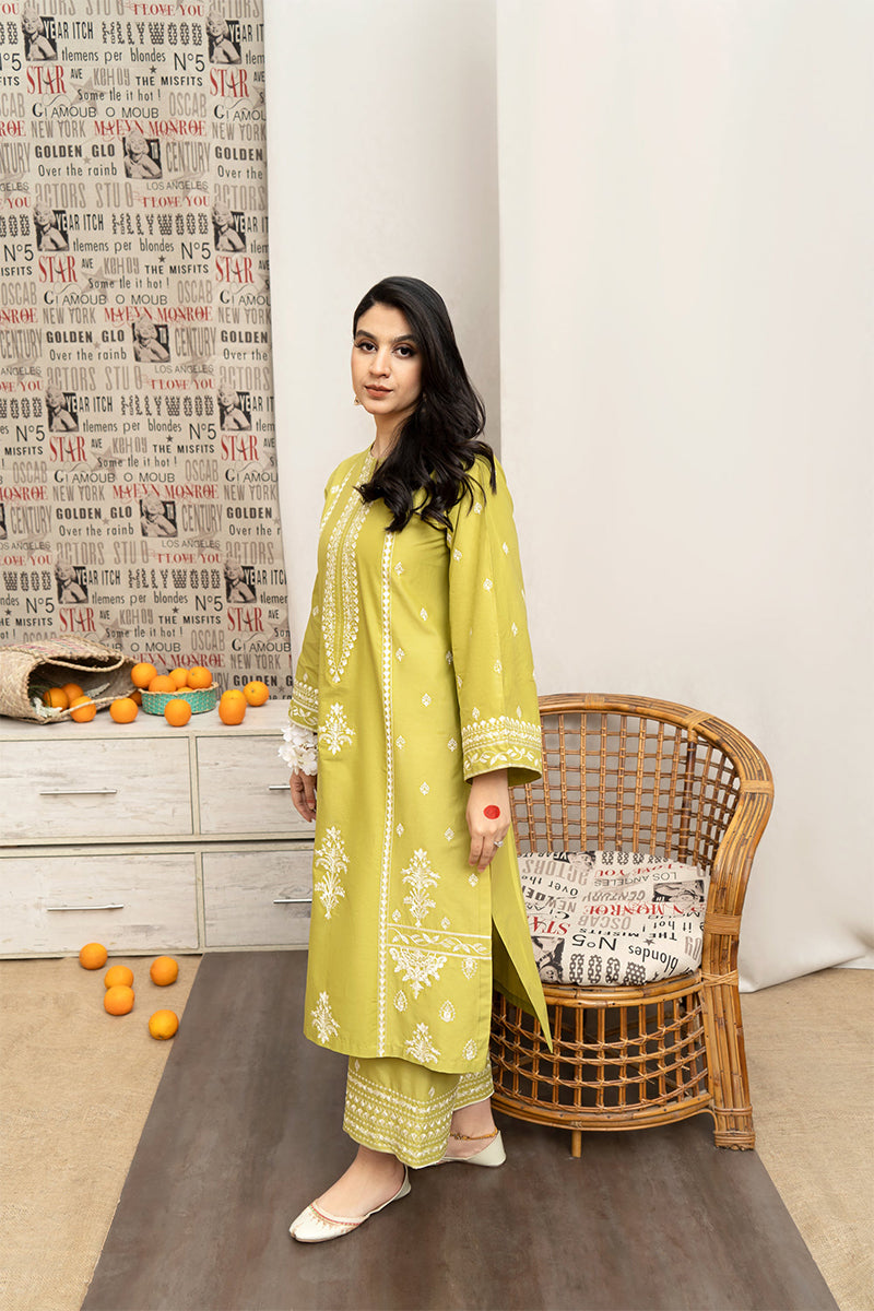 URGE - 3PC DHANAK EMBROIDERED JA-110