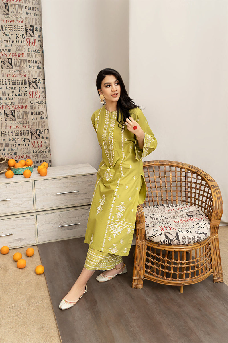 URGE - 3PC DHANAK EMBROIDERED JA-110