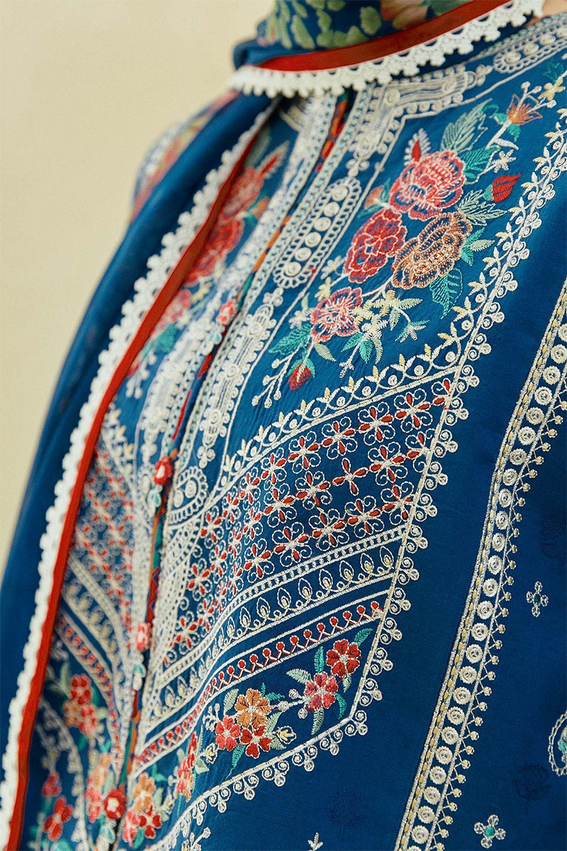 ZARA SHAH JAHAN - 3PC DHANAK EMBROIDERED JA-131