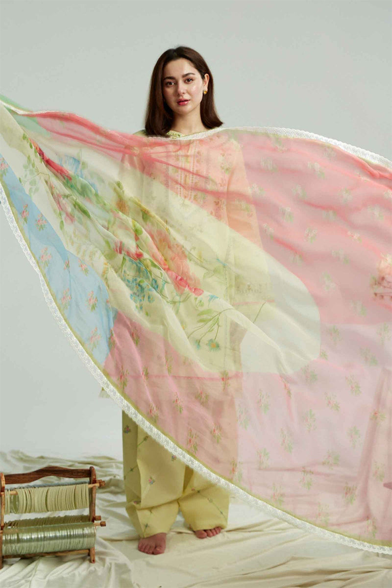 ZARA SHAH JAHAN - 3PC LAWN EMBROIDERED JA-29