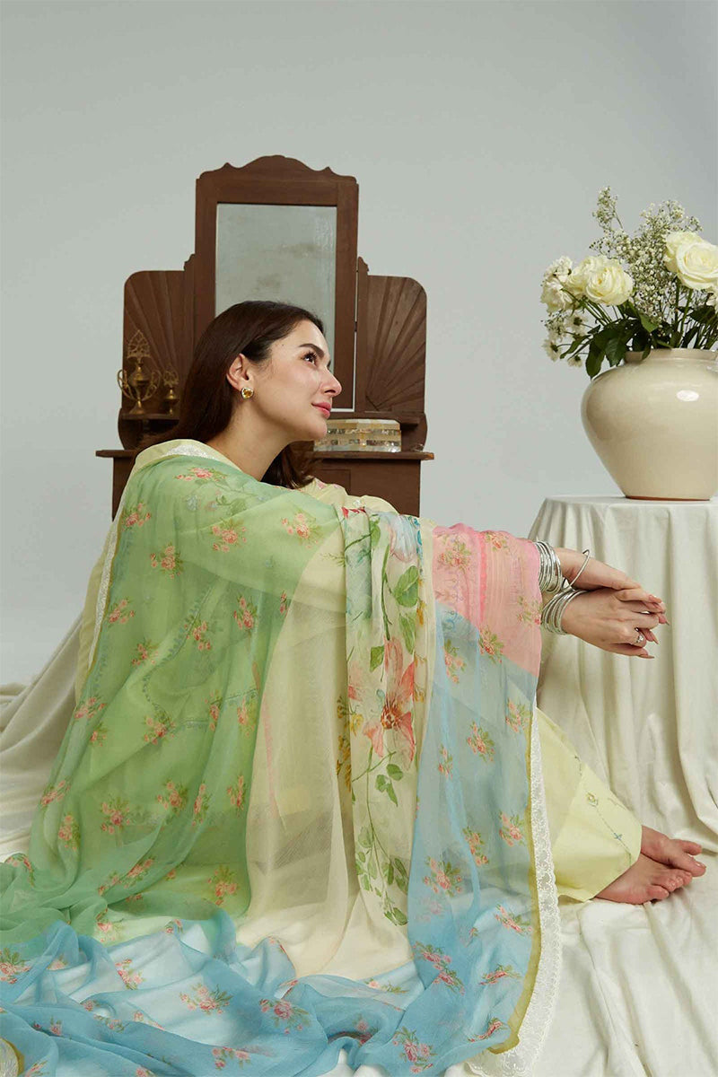 ZARA SHAH JAHAN - 3PC LAWN EMBROIDERED JA-29