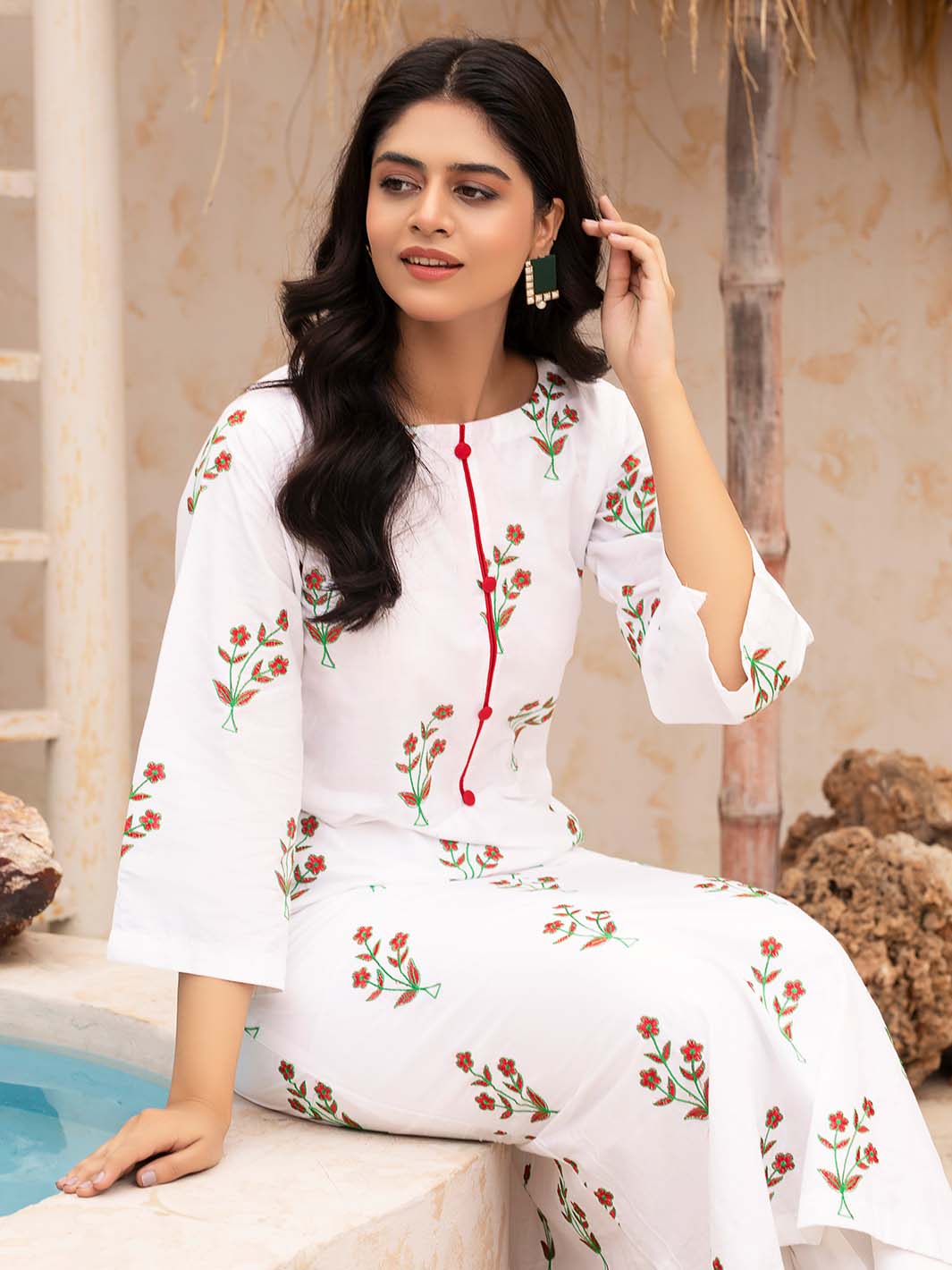 Embroidered Lawn Co-ord set