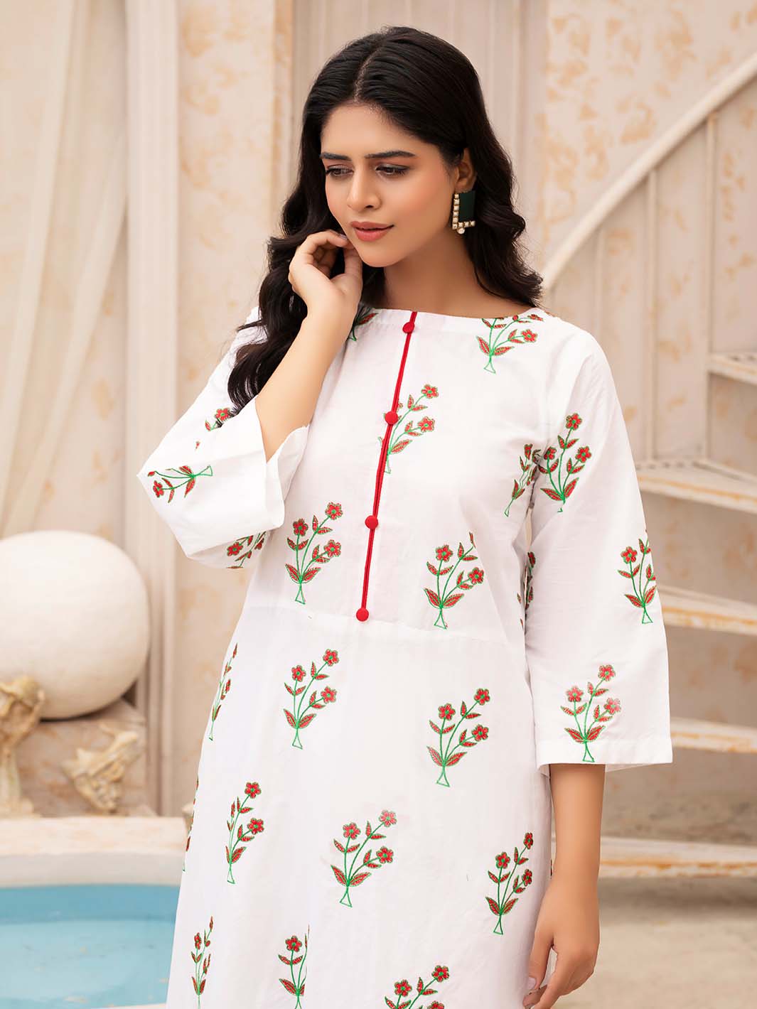 Embroidered Lawn Co-ord set