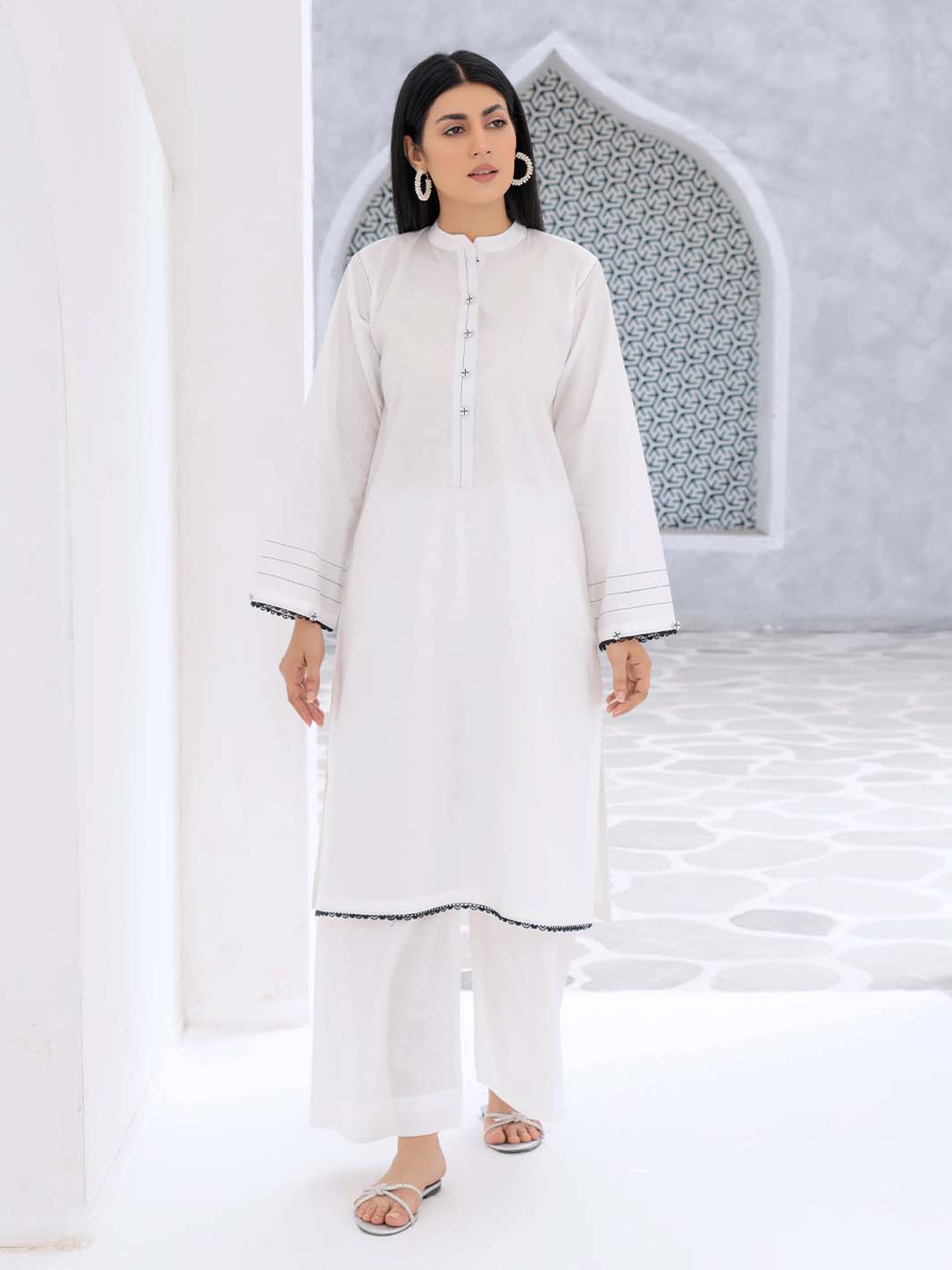 Arabic Plain Lawn Co-ord set
