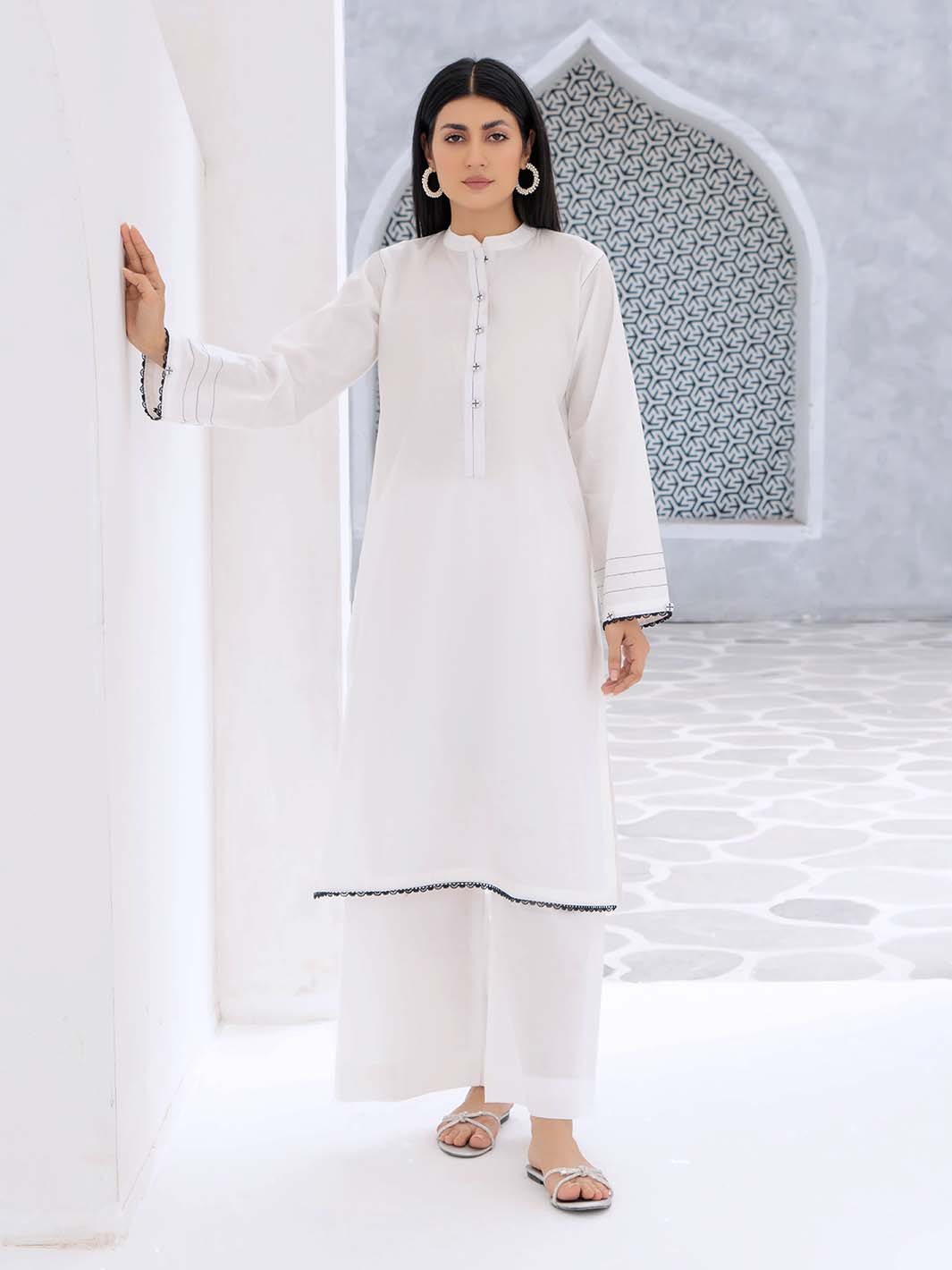Arabic Plain Lawn Co-ord set