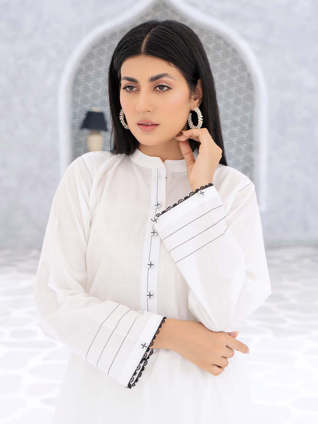 Arabic Plain Lawn Co-ord set