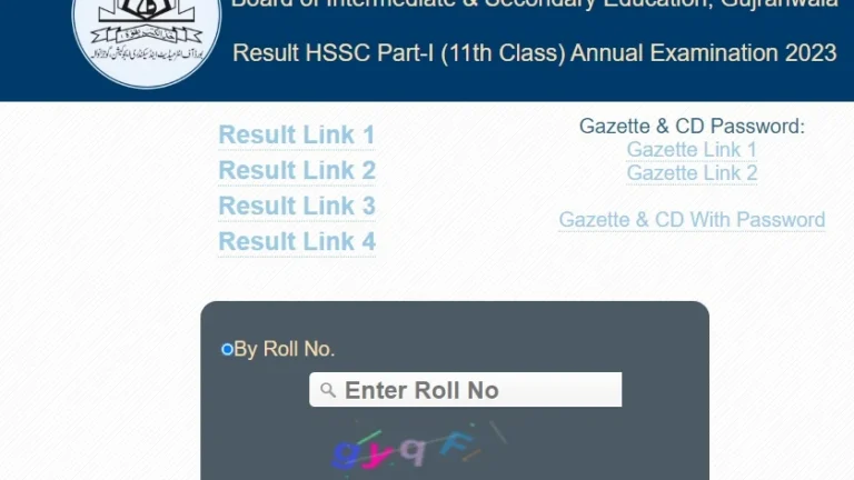 BISC Gujranwala Board 11th Class Result 2023